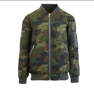 Spire By Galaxy Lightweight Bomber Flight Jacket